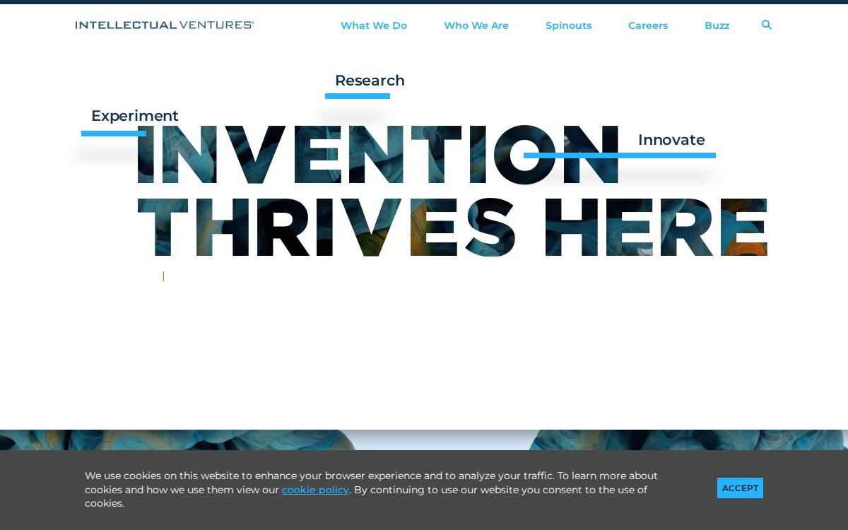 Intellectual Ventures website preview