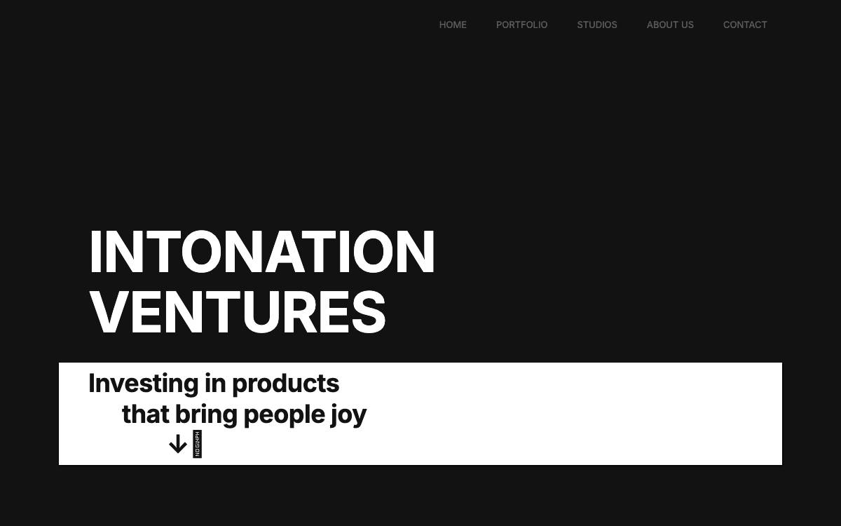 Intonation Ventures website preview