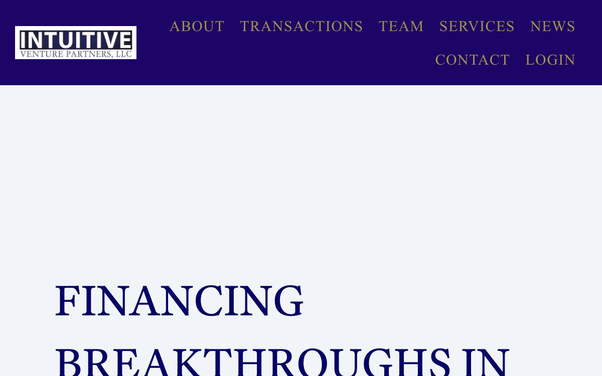 Intuitive Venture Partners website preview