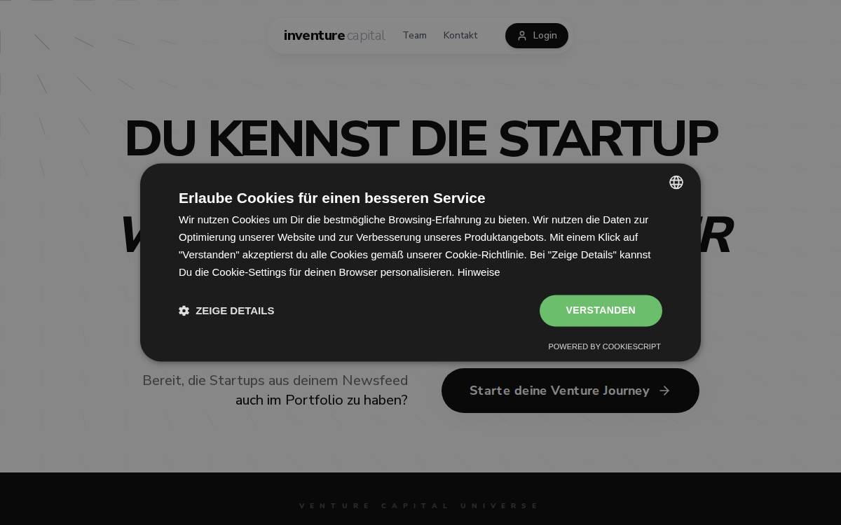 InVenture Capital website preview