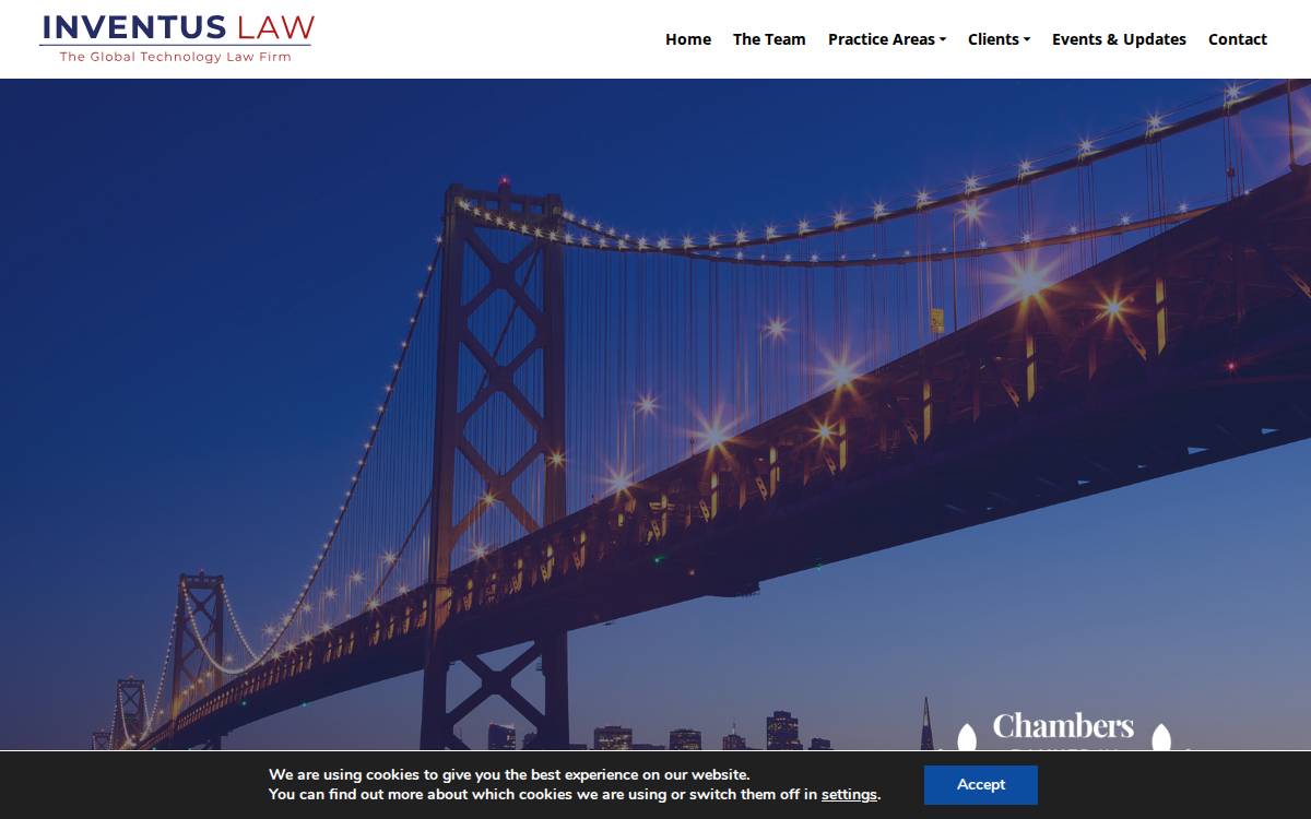Inventus Law website preview