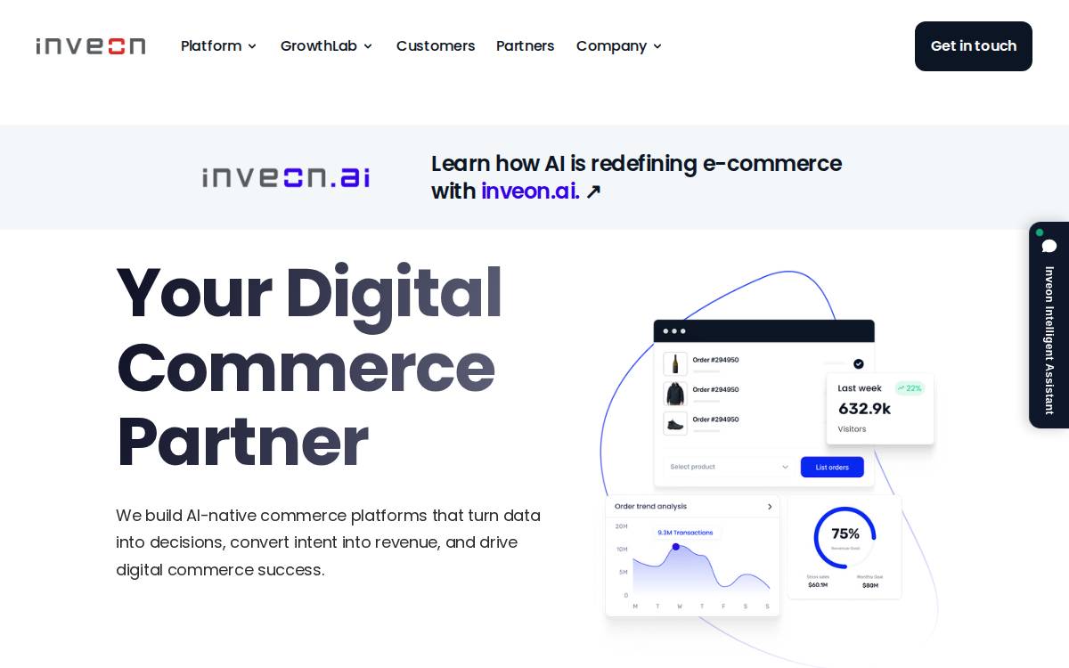 Inveon - Digital Commerce Solutions website preview