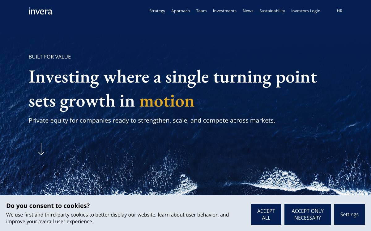 Invera Equity Partneri website preview