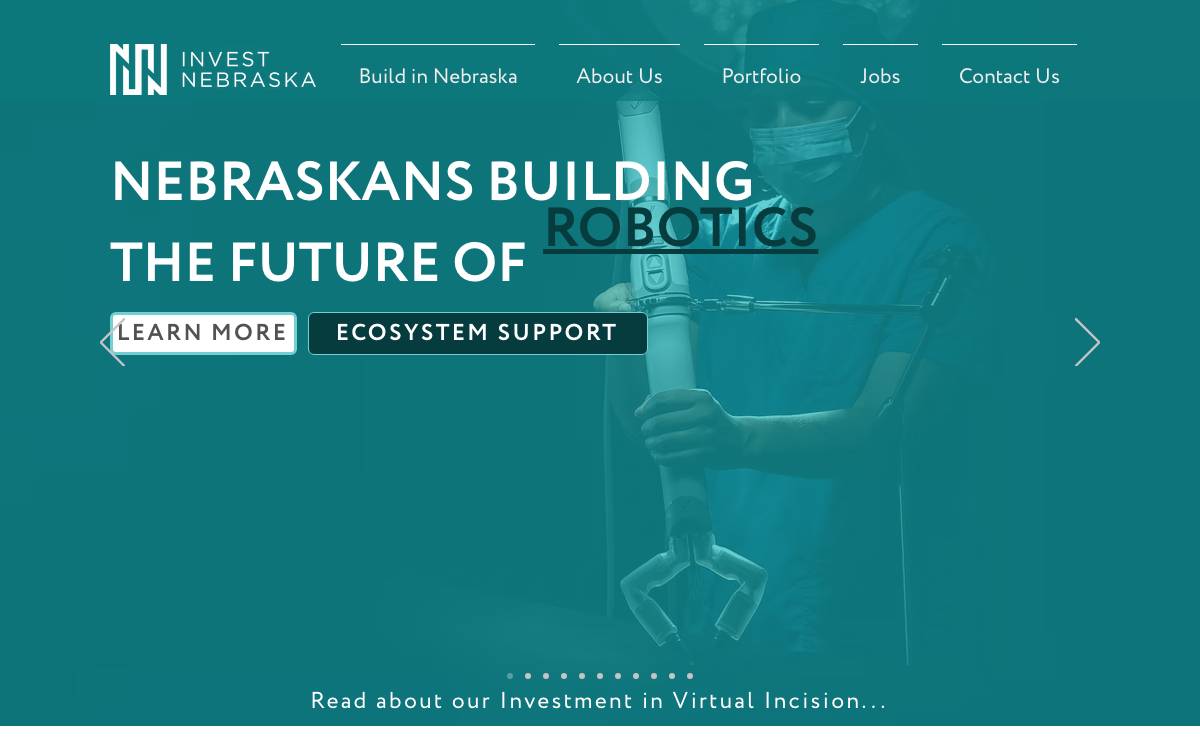 Invest Nebraska website preview