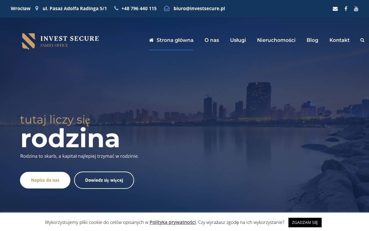 Invest Secure website preview