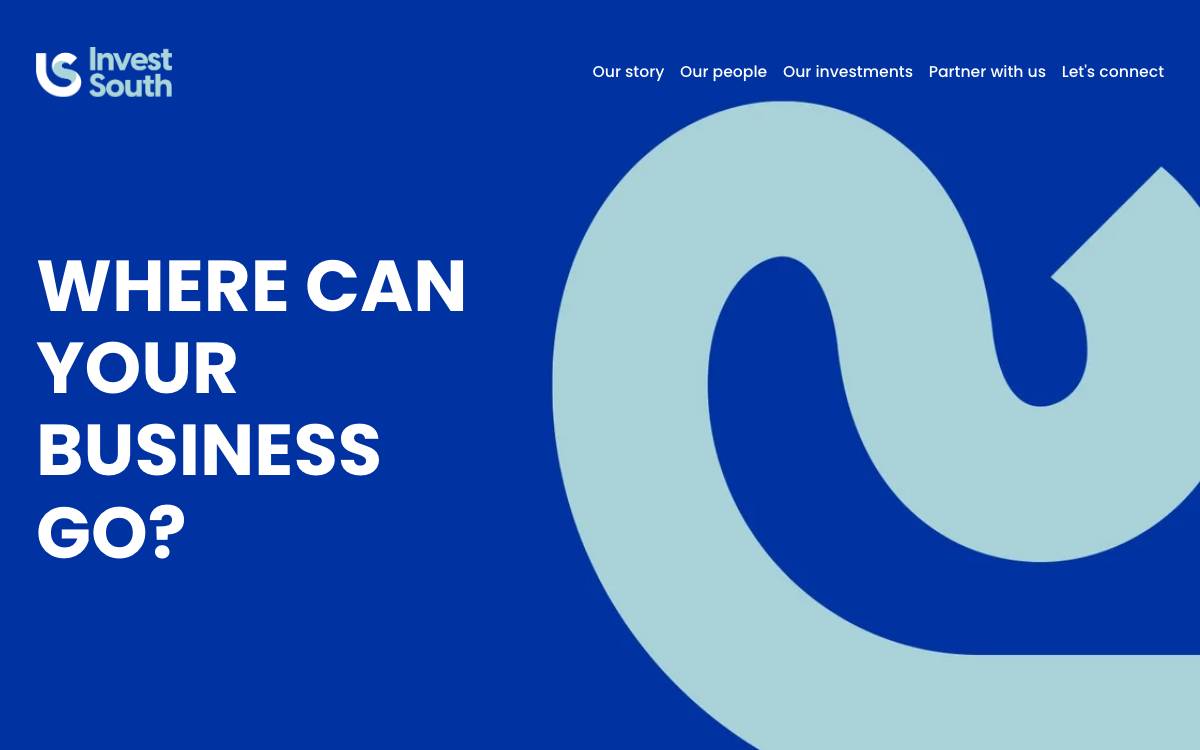 Invest South website preview