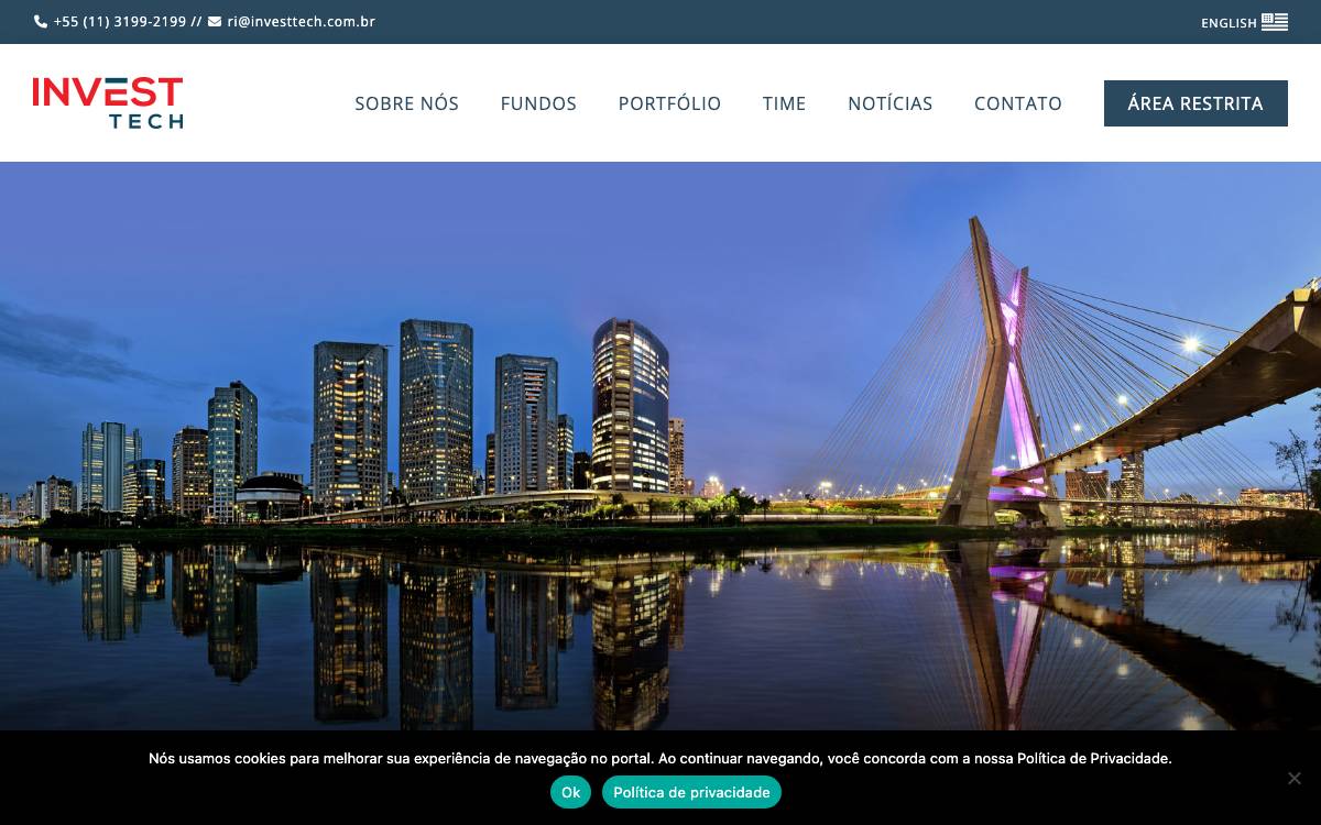 Invest Tech website preview