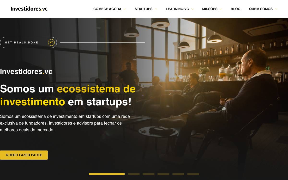 Investidores.VC website preview