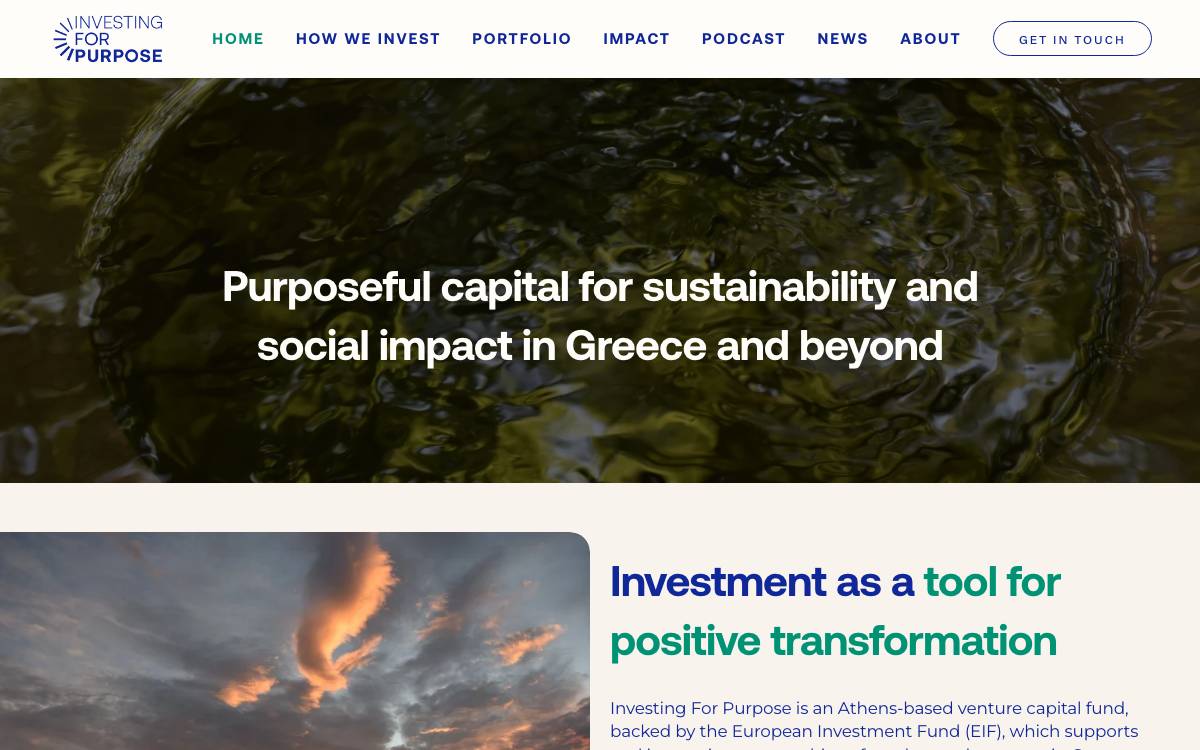 Investing for Purpose AEDAKES website preview
