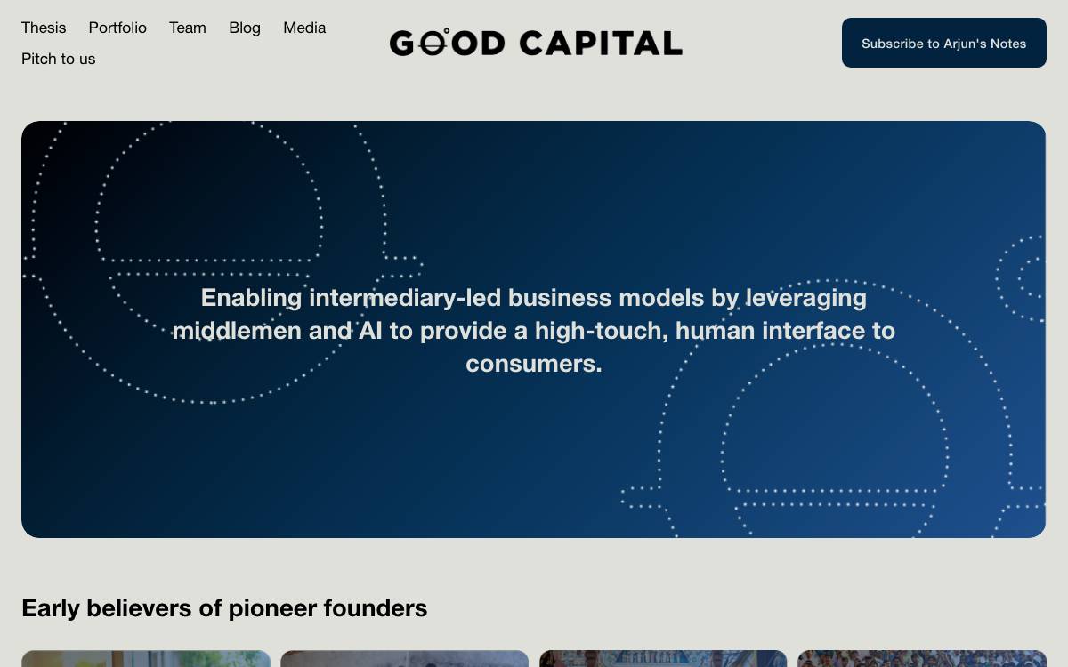 Investopad website preview