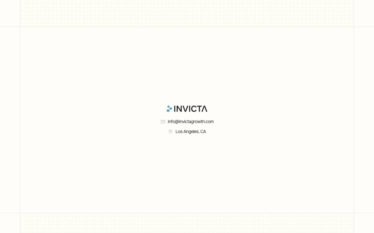 Invicta Growth website preview