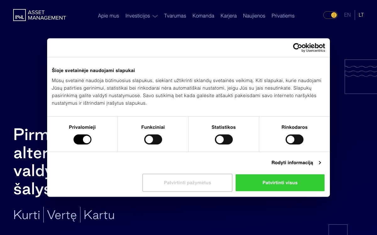 INVL Asset website preview