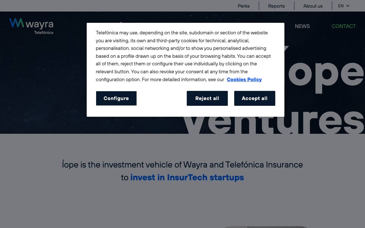 Iope Ventures website preview