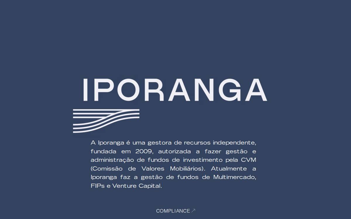 Iporanga Investimentos website preview