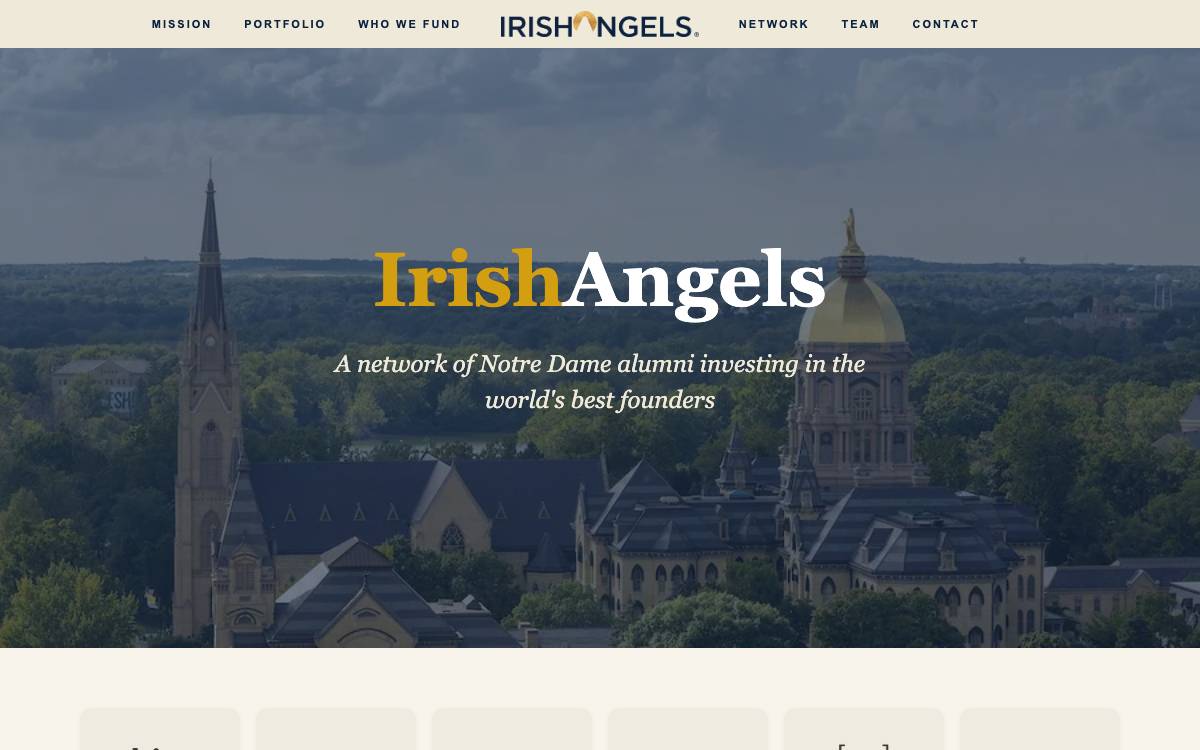 IrishAngels website preview