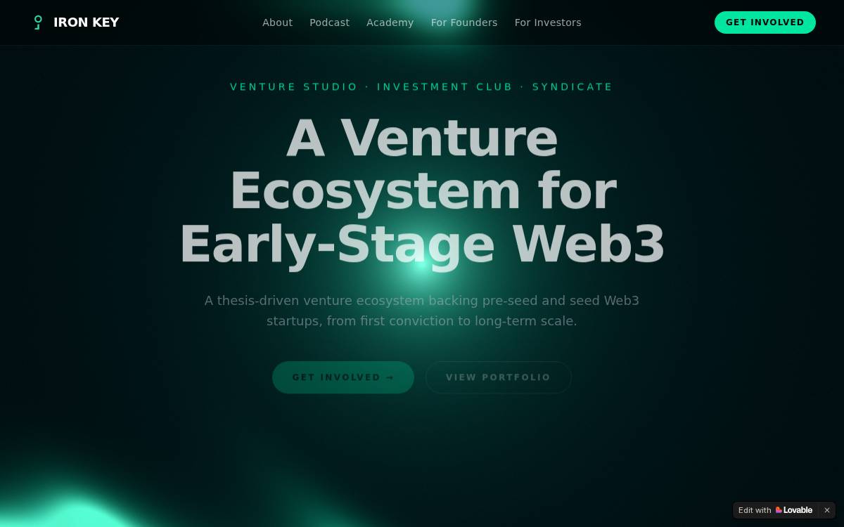 Iron Key Capital website preview
