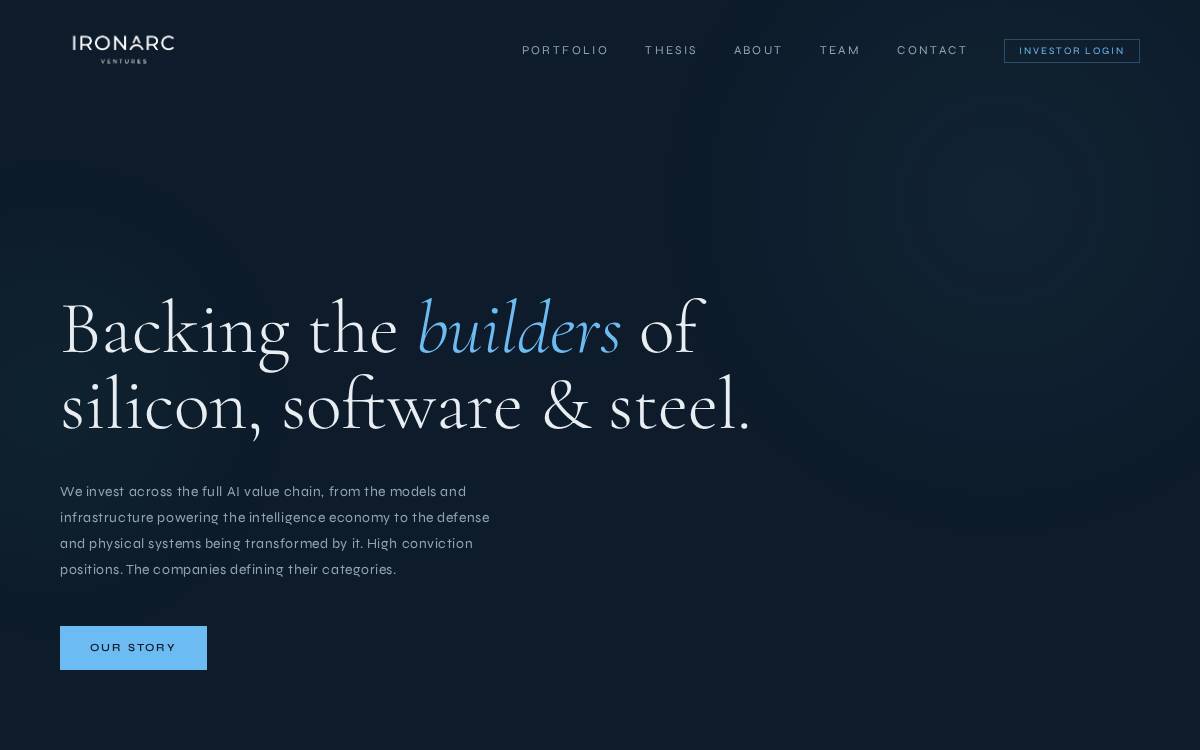 IronArc Ventures website preview