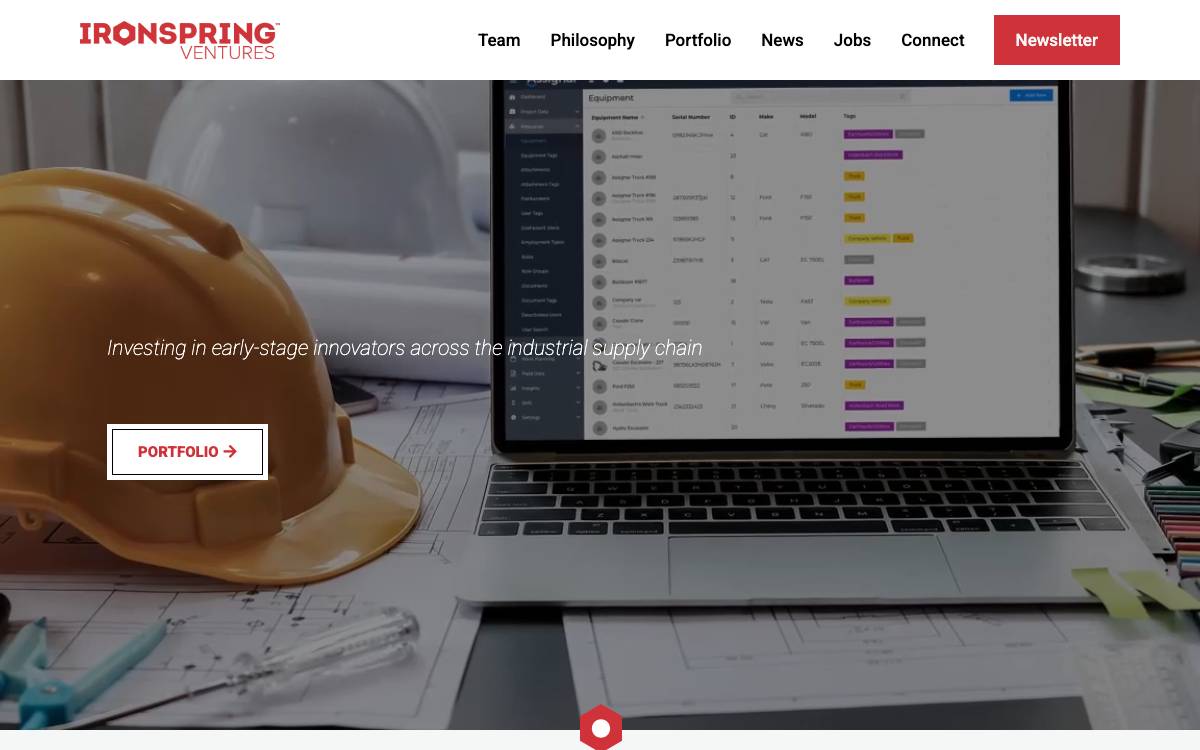 Ironspring Venture website preview