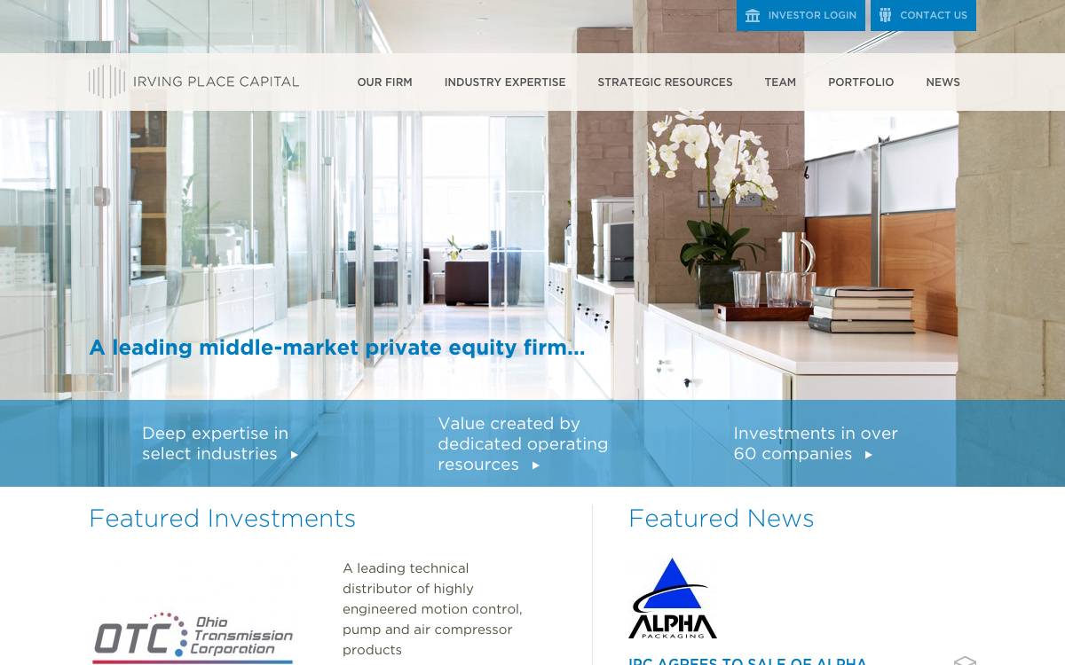 Irving Place website preview