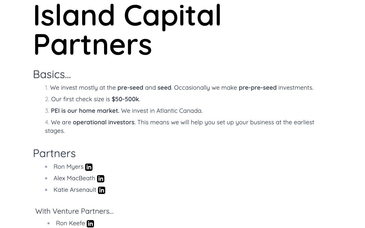 Island Capital website preview