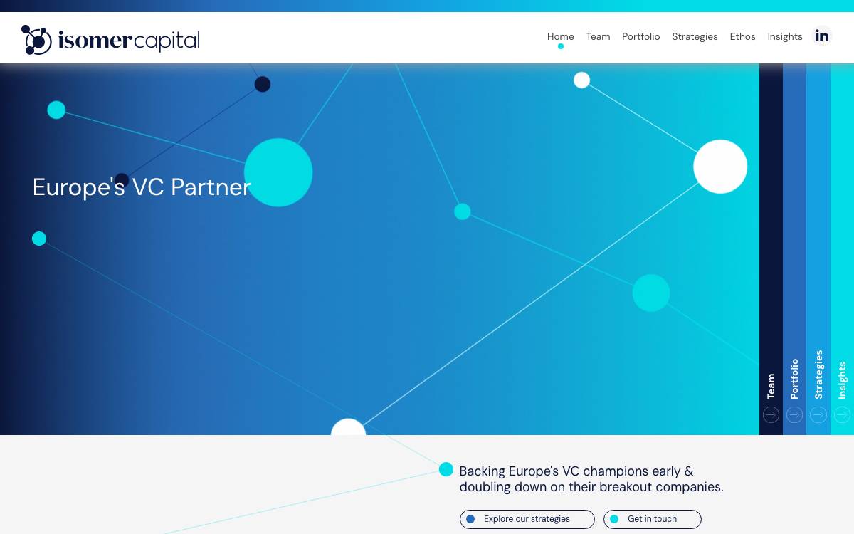 Isomer Capital website preview