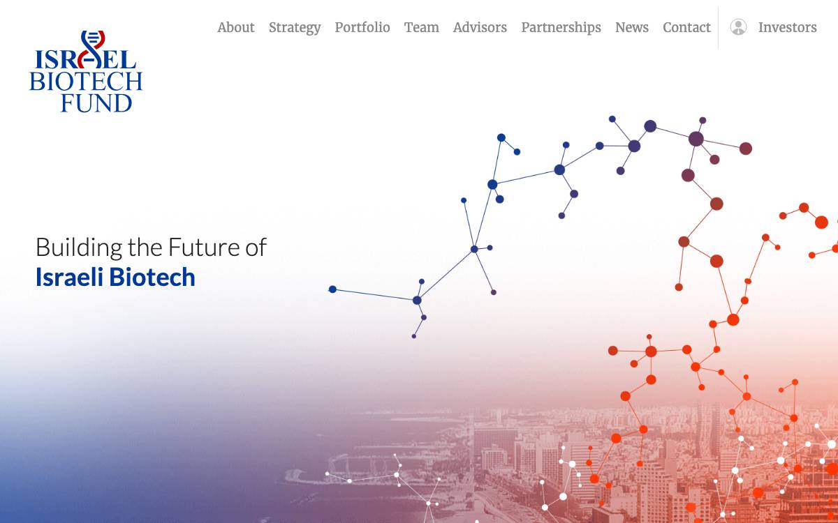 Israel Biotech Fund website preview