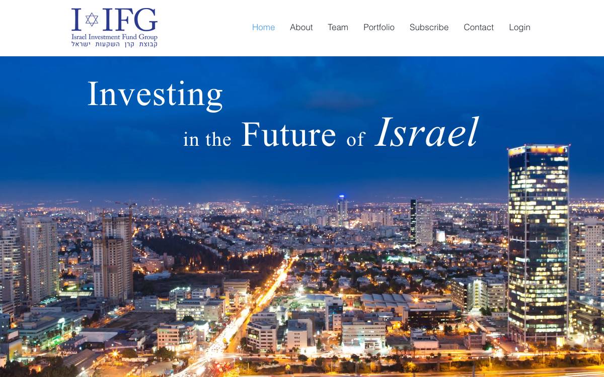 Israel Investment Fund Group website preview