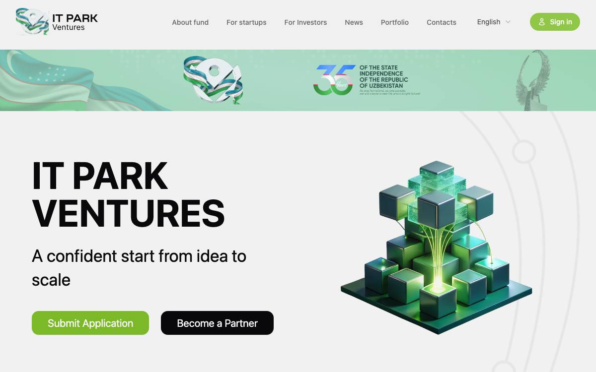 IT PARK Ventures website preview