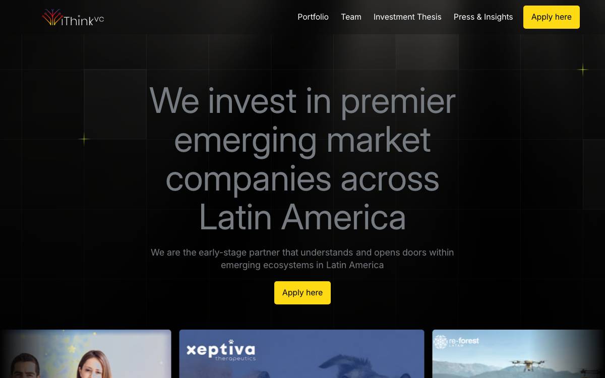 iThink VC website preview