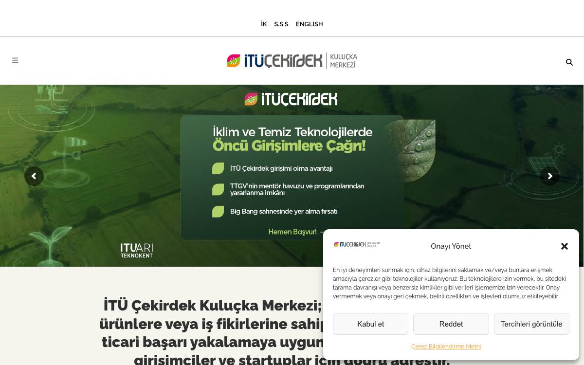 ITU Cekirdek website preview