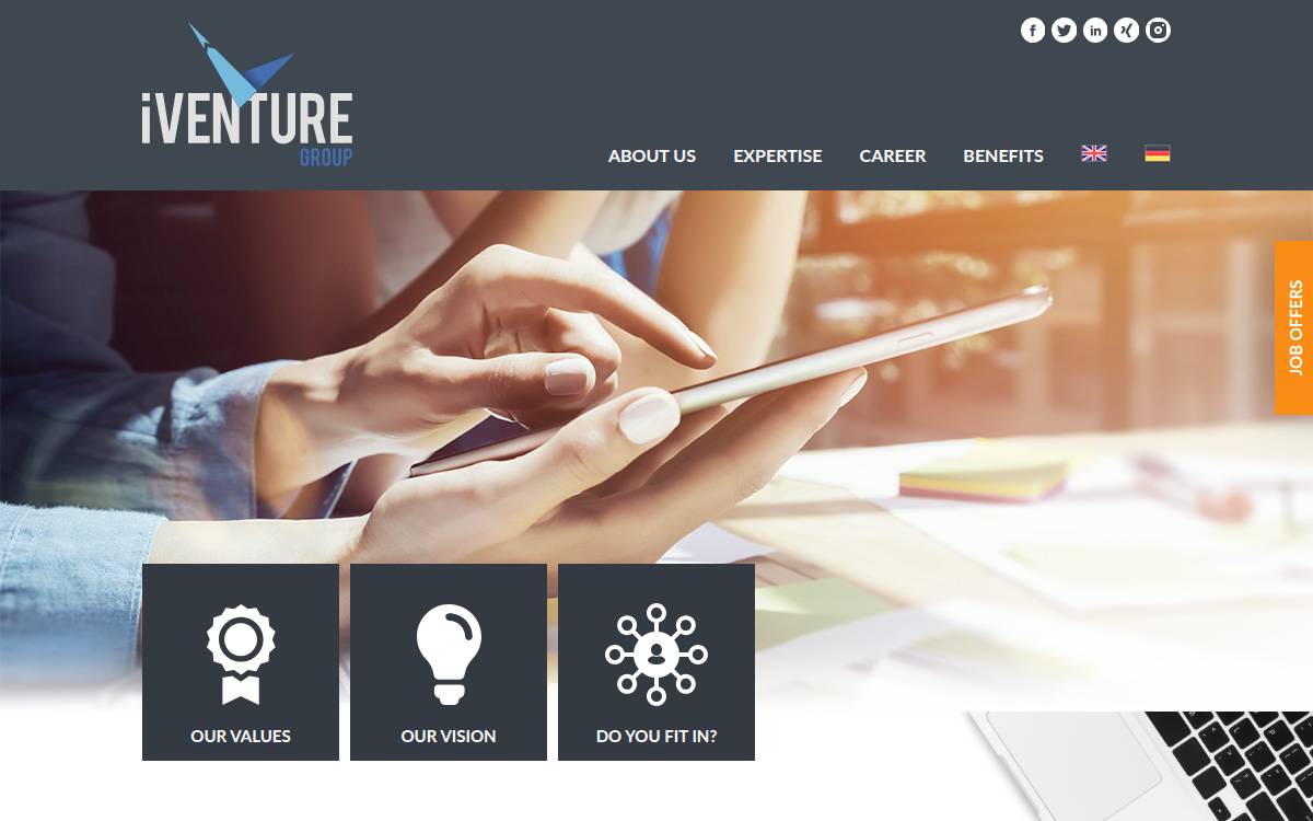 iVentureCapital website preview