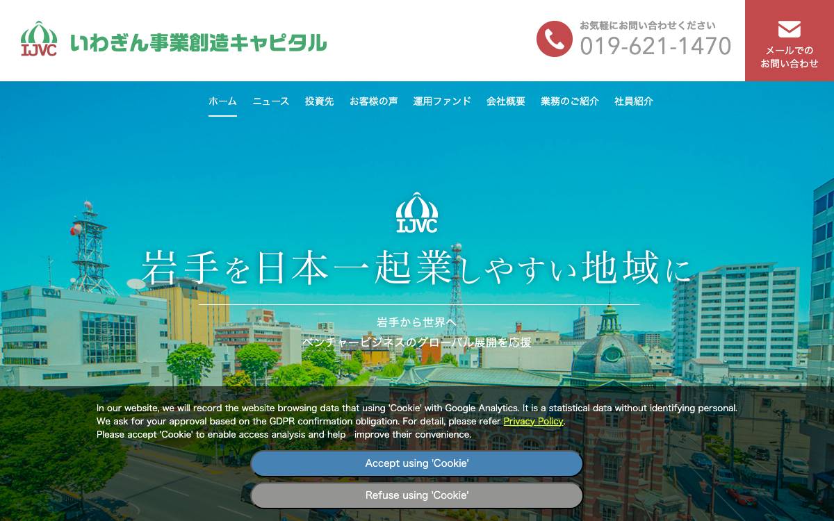 Iwagin Business Creation Capital website preview