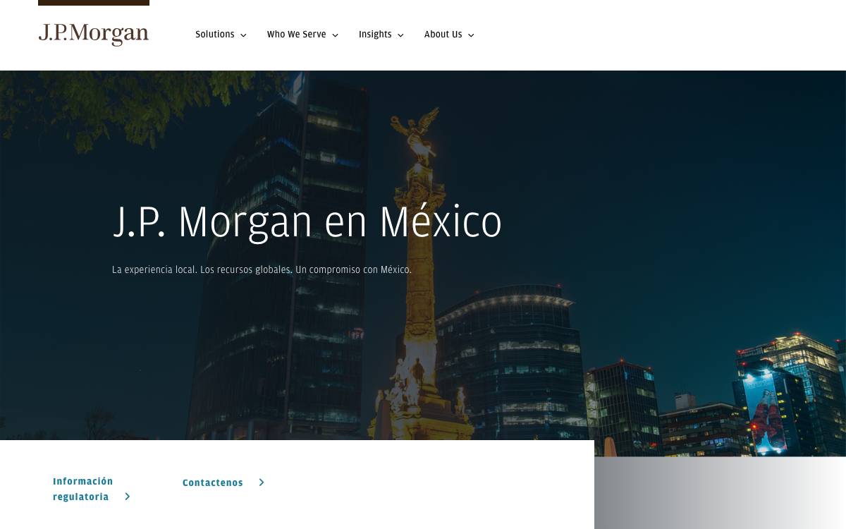 J.P. Morgan Cazenove website preview