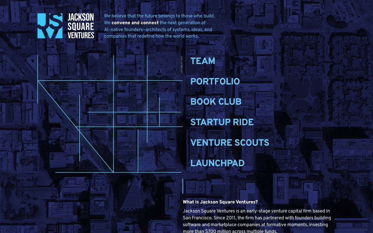 Jackson Square Ventures website preview