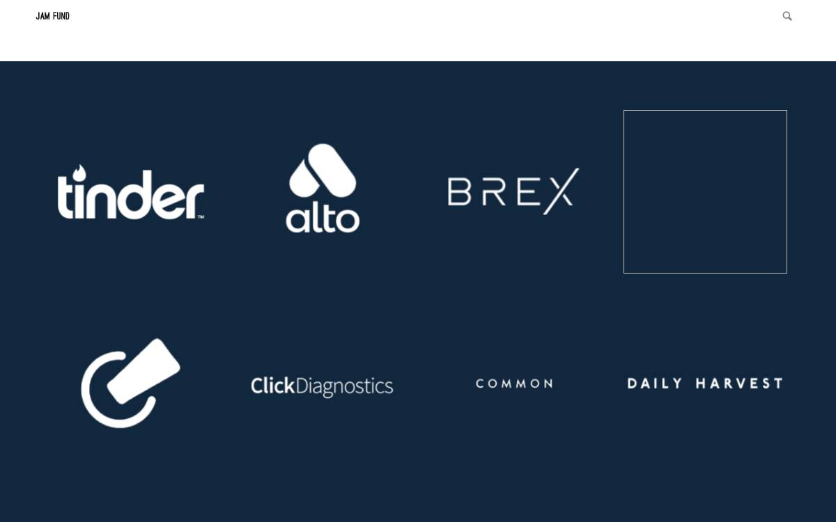Jam Fund website preview