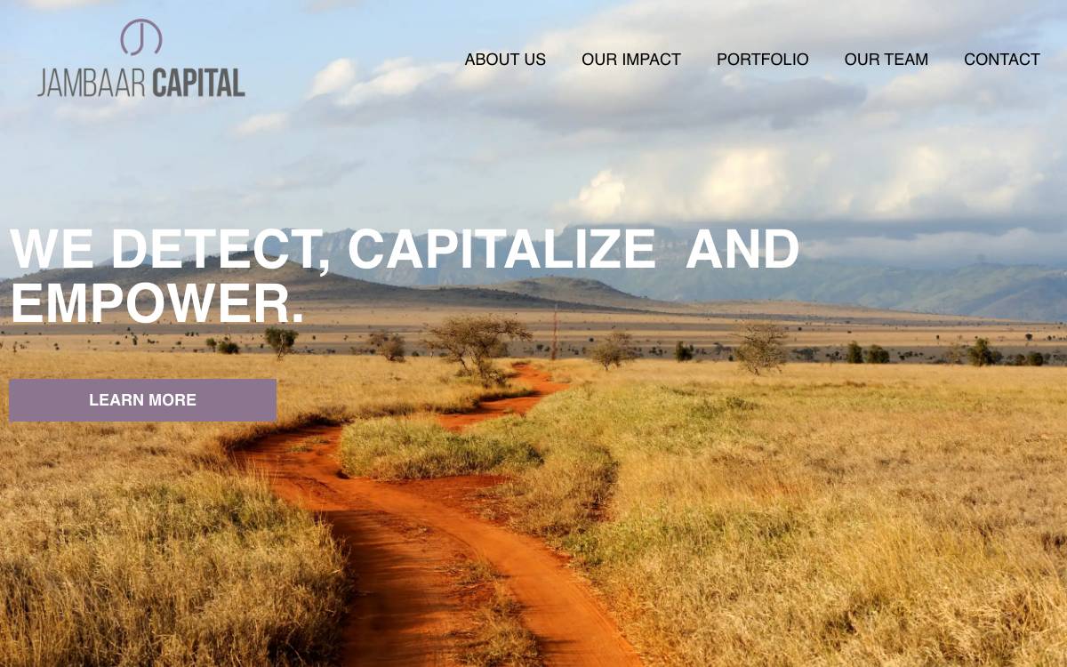 Jambaar Capital website preview