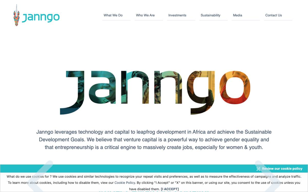 JANNGO Capital website preview