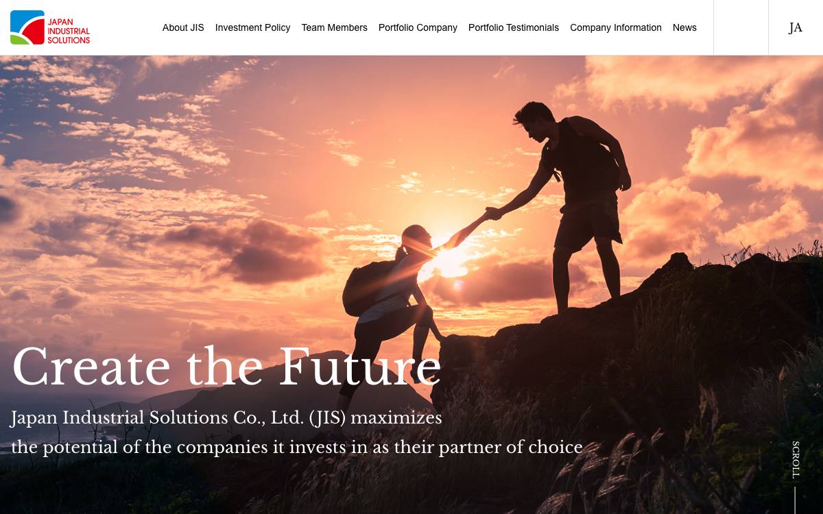 Japan Industrial Solutions website preview