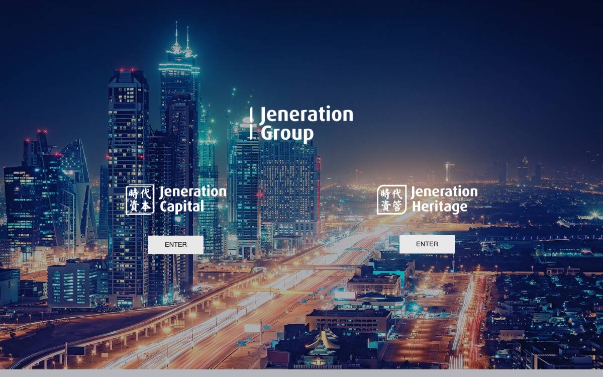 Jeneration Capital website preview