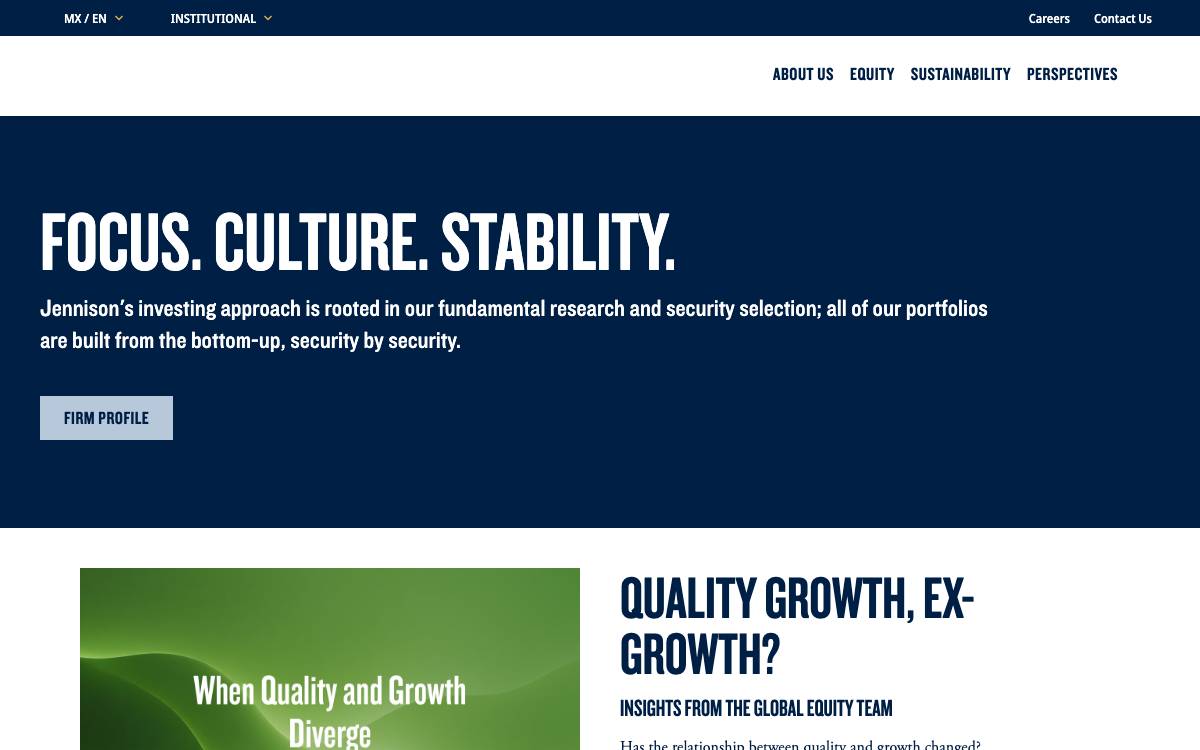 Jennison Associates website preview
