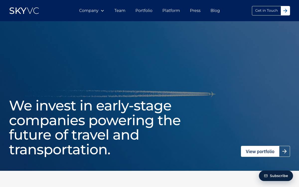 JetBlue Ventures website preview