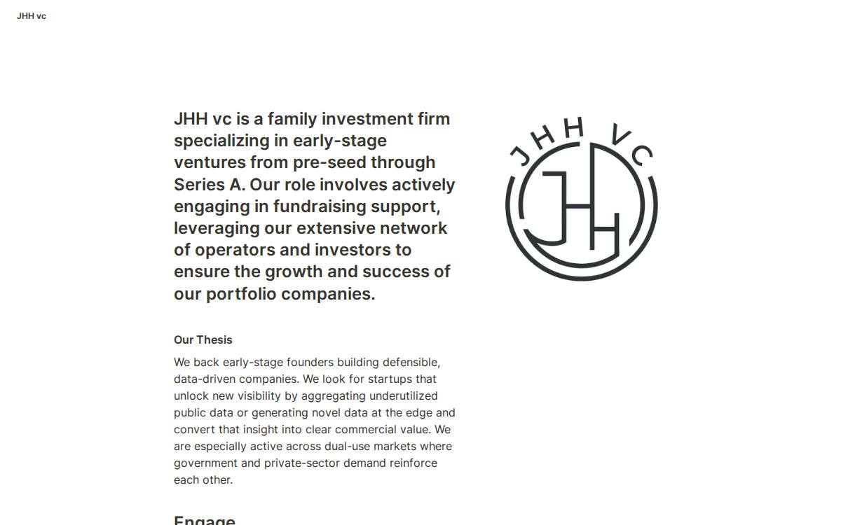 JHH vc website preview