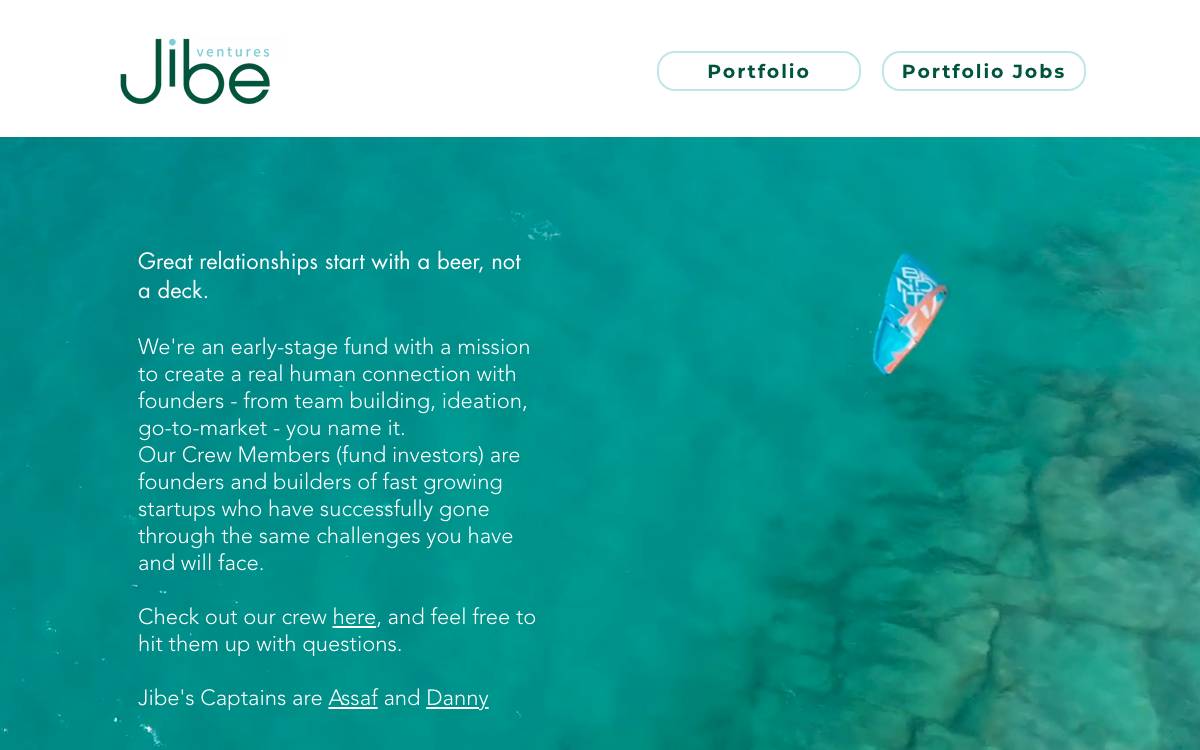 Jibe Ventures website preview