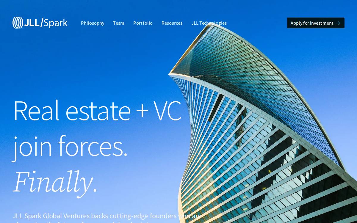 JLL Spark website preview