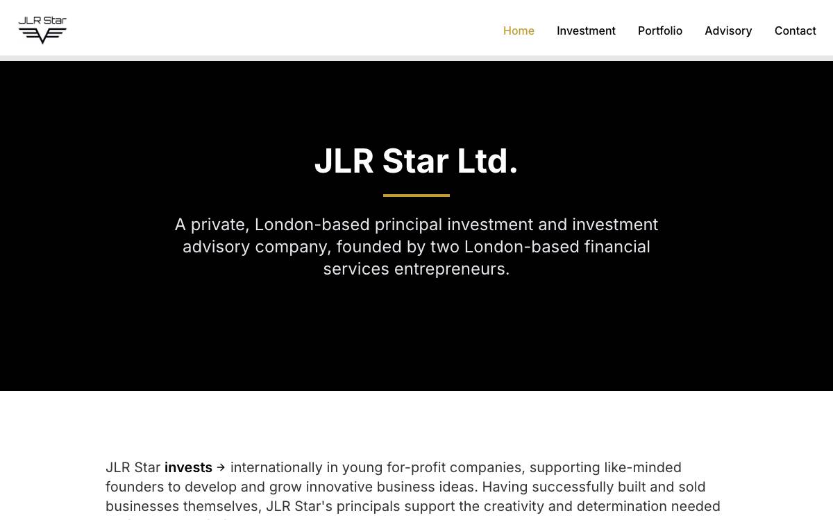 JLR Star website preview