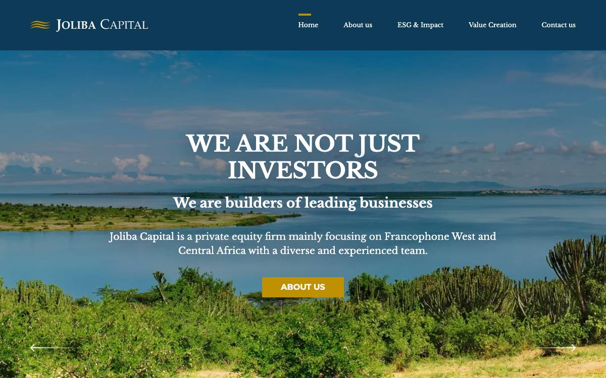 Joliba Capital website preview
