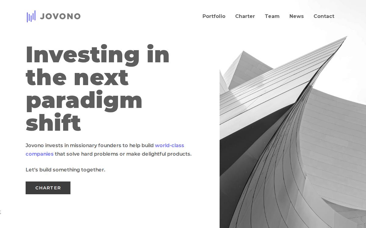 Jovono website preview