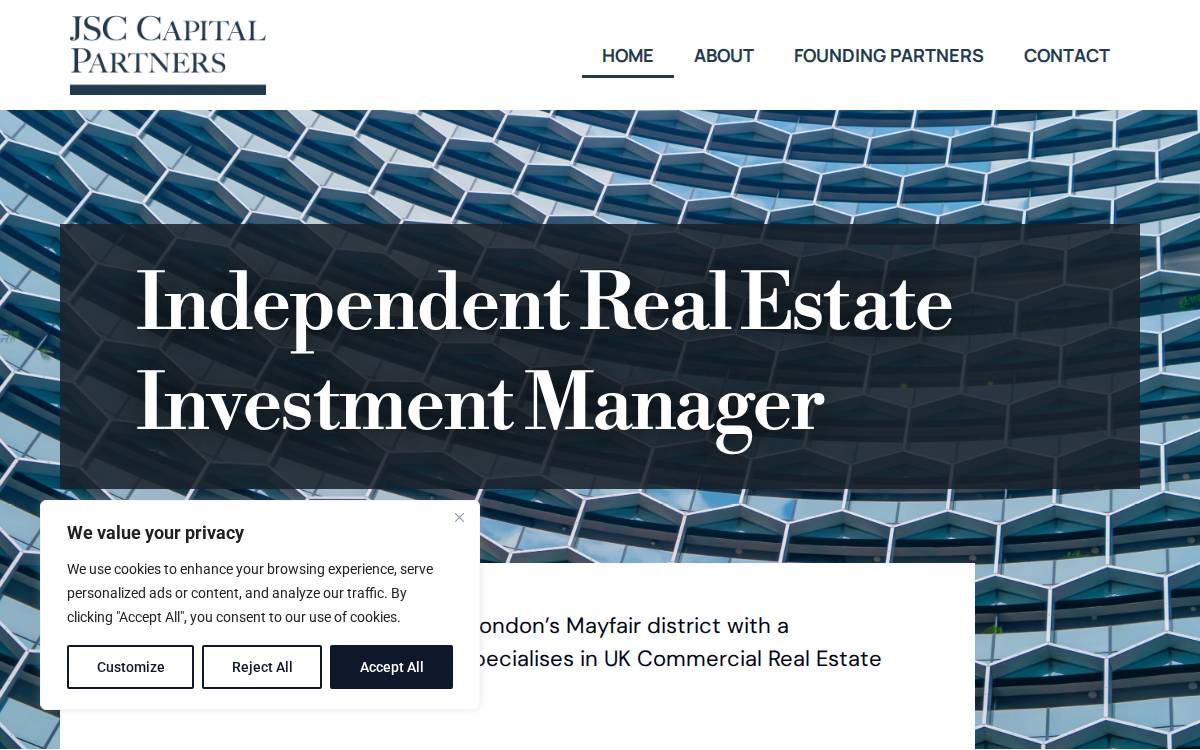 JSC Capital Partners website preview
