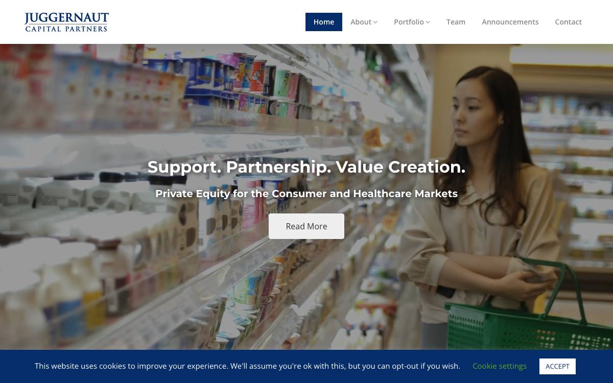 Juggernaut Capital website preview