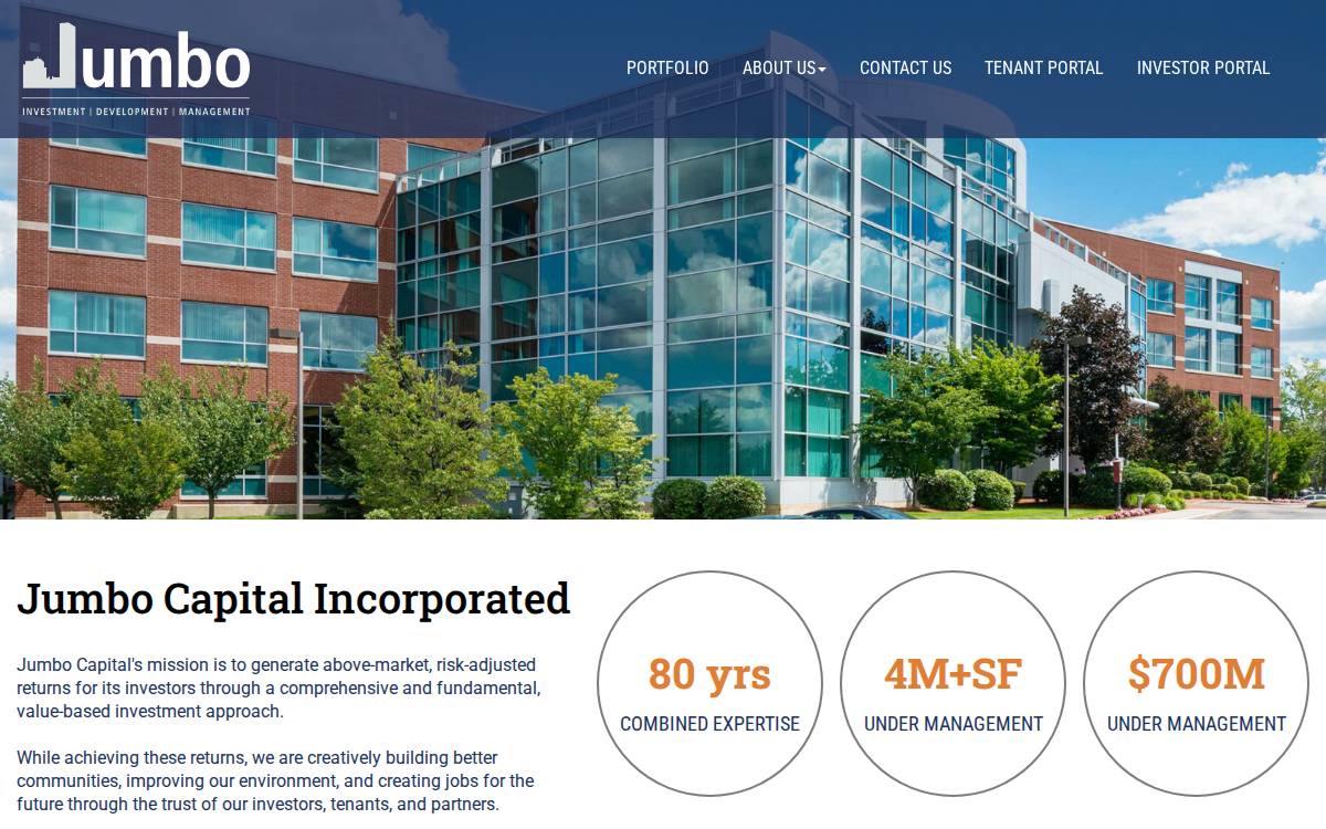 Jumbo Capital website preview